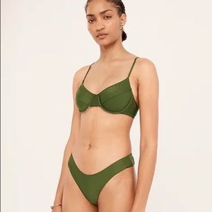 J Crew 1993 bikini swimsuit in Safari green